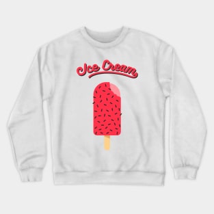 Ice Cream Black Pink Crewneck Sweatshirt